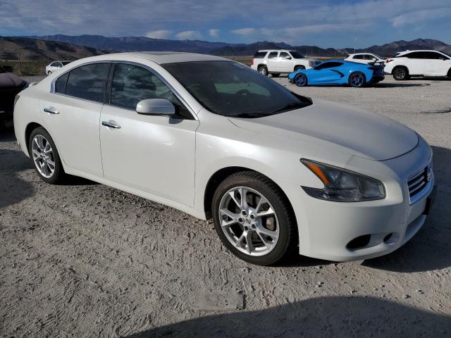 1N4AA5APXEC454634 - 2014 NISSAN MAXIMA S WHITE photo 4