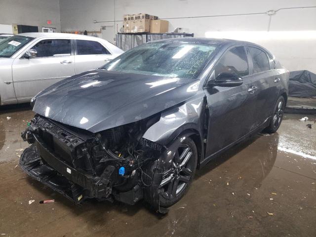 3KPF34AD1ME410832 - 2021 KIA FORTE GT LINE GRAY photo 1