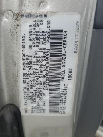 4T1BG22K6YU005931 - 2000 TOYOTA CAMRY CE SILVER photo 12