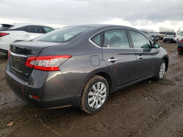 3N1AB7AP9DL780644 - 2013 NISSAN SENTRA S GRAY photo 3