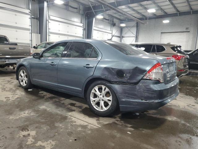 3FAHP0HA0CR207638 - 2012 FORD FUSION SE BLUE photo 2