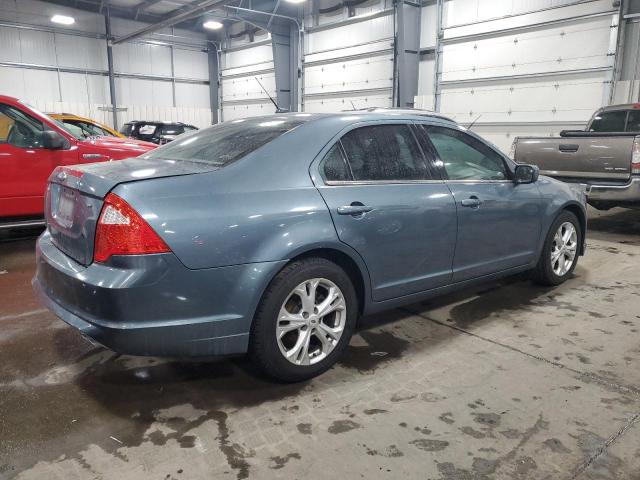 3FAHP0HA0CR207638 - 2012 FORD FUSION SE BLUE photo 3