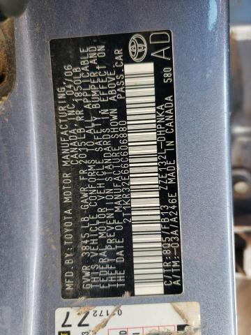 2T1KR32E66C606880 - 2006 TOYOTA COROLLA MA XR BLUE photo 13