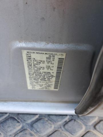 5N1AR18W56C673295 - 2006 NISSAN PATHFINDER LE 银色 照片 14