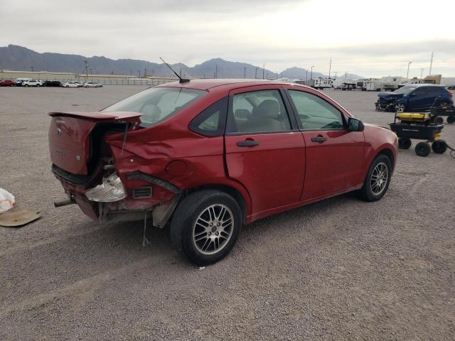 1FAHP3FN9AW135260 - 2010 FORD FOCUS SE RED photo 3