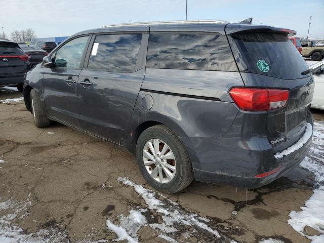 KNDMB5C12F6033133 - 2015 KIA SEDONA LX GRAY photo 2