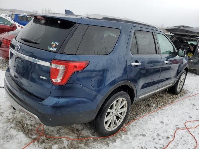 1FM5K8F87GGB96074 - 2016 FORD EXPLORER LIMITED BLUE photo 3