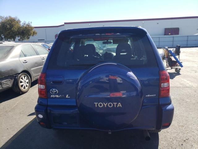 JTEHD20V050047286 - 2005 TOYOTA RAV4 BLUE photo 6