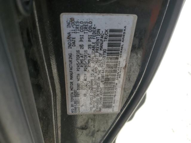 5TBBT44171S158790 - 2001 TOYOTA TUNDRA ACCESS CAB BLACK photo 12