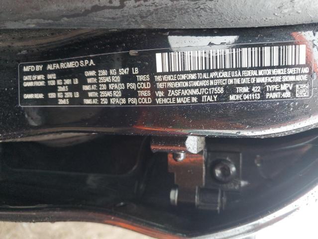 ZASFAKNN6J7C17558 - 2018 ALFA ROMEO STELVIO TI SPORT BLACK photo 13