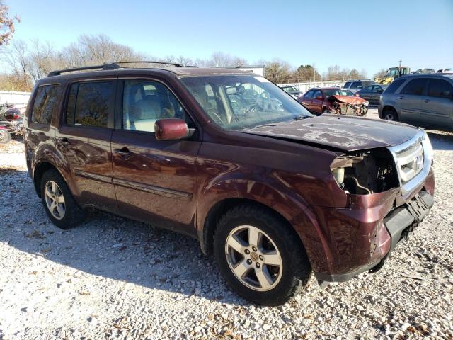 5FNYF4H74BB019343 - 2011 HONDA PILOT EXLN MAROON photo 4