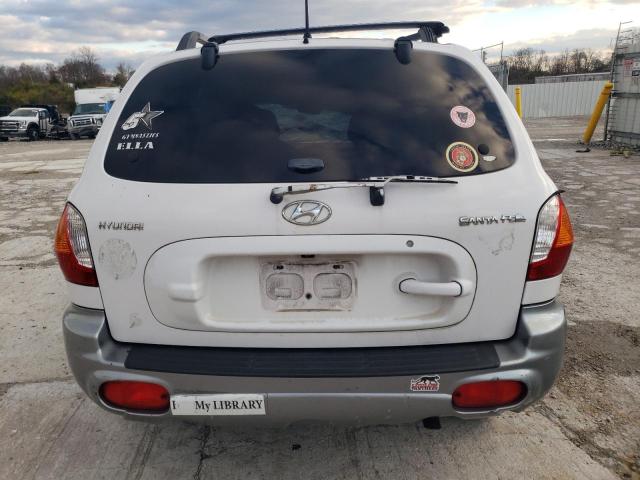 KM8SB12B84U812129 - 2004 HYUNDAI SANTA FE GL WHITE photo 6