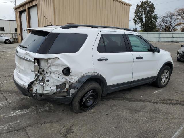 1FM5K8B84DGA23906 - 2013 FORD EXPLORER WHITE photo 3