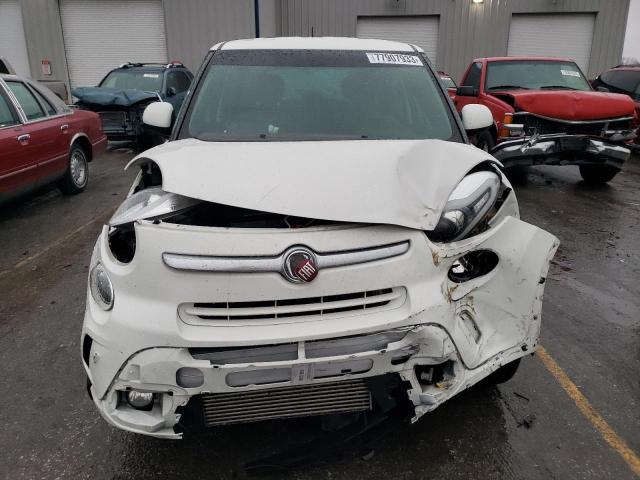 ZFBCFADH7EZ016445 - 2014 FIAT 500L TREKKING WHITE photo 5