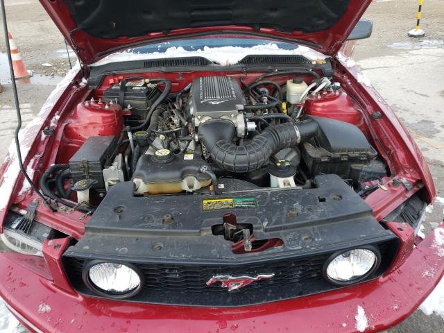 1ZVFT85H575283617 - 2007 FORD MUSTANG GT RED photo 11