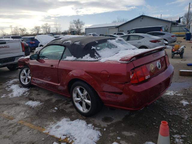 1ZVFT85H575283617 - 2007 FORD MUSTANG GT RED photo 2