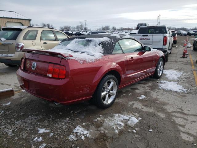 1ZVFT85H575283617 - 2007 FORD MUSTANG GT RED photo 3