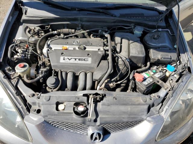 JH4DC54845S005962 - 2005 ACURA RSX GRAY photo 11