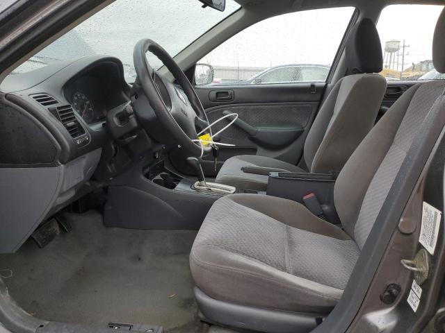 2HGES16385H569707 - 2005 HONDA CIVIC DX VP ნაცრისფერი ფოტო 7