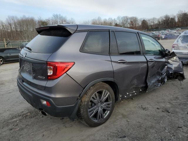 5FNYF8H56LB008397 - 2020 HONDA PASSPORT EXL GRAY photo 3
