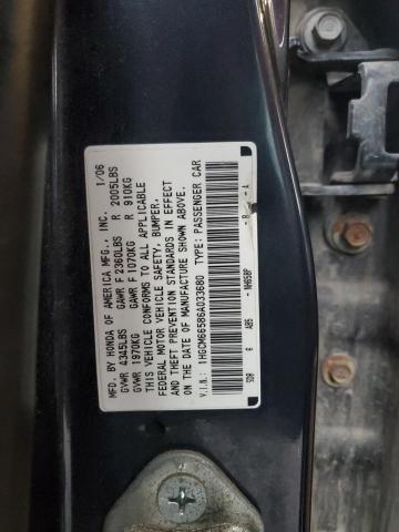 1HGCM66586A033680 - 2006 HONDA ACCORD EX BLUE photo 12