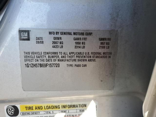 1G1ZH57B69F157720 - 2009 CHEVROLET MALIBU 1LT Күміс фото 12