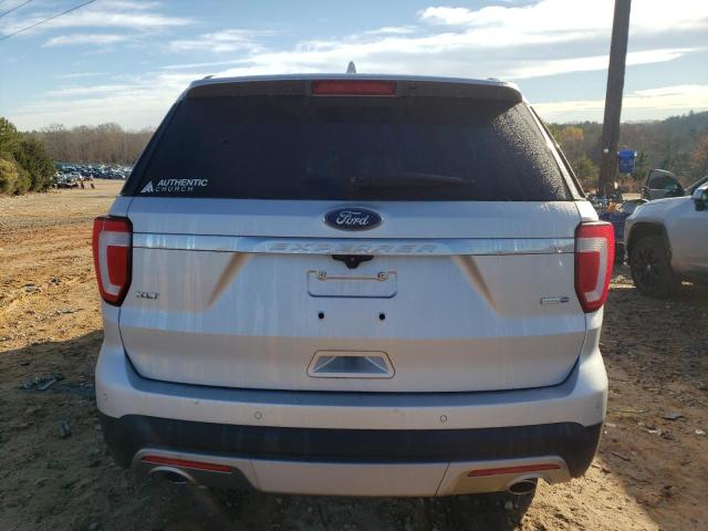 1FM5K8D87GGC19985 - 2016 FORD EXPLORER XLT SILVER photo 6