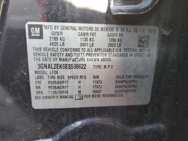 3GNAL2EK6ES598622 - 2014 CHEVROLET CAPTIVA LS 黑色 照片 14