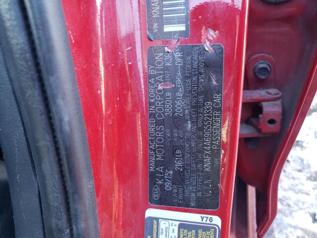 KNAFX4A69G5521339 - 2016 KIA FORTE LX RED photo 12