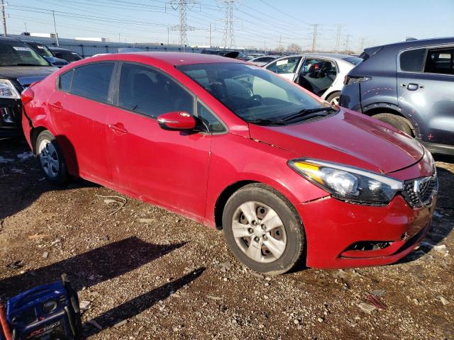 KNAFX4A69G5521339 - 2016 KIA FORTE LX RED photo 4