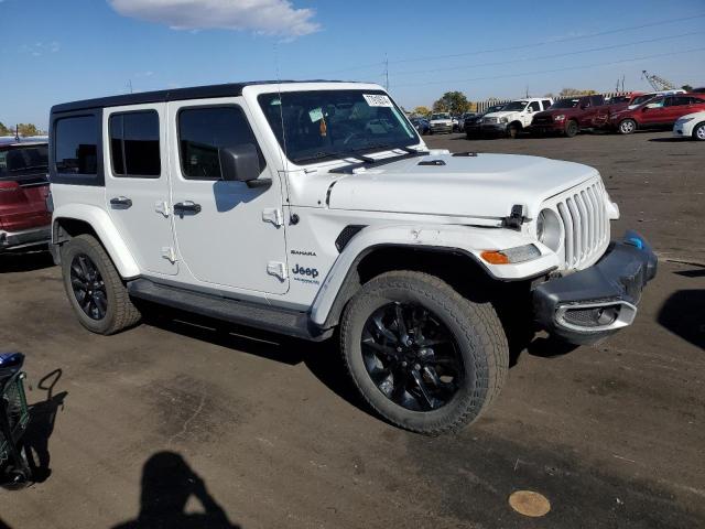 1C4JJXP61NW278110 - 2022 JEEP WRANGLER U SAHARA 4XE WHITE photo 4
