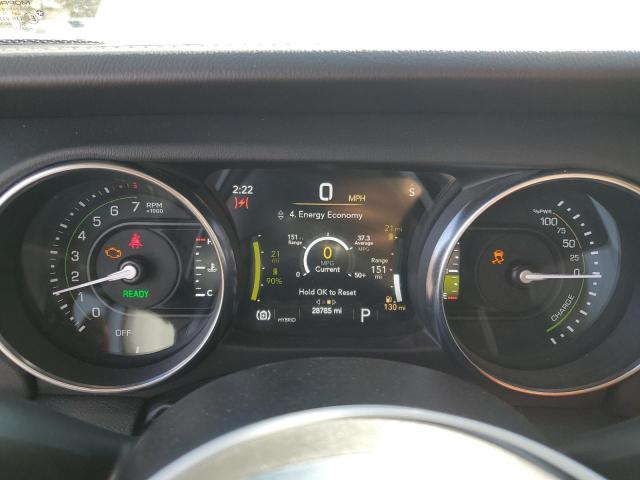 1C4JJXP61NW278110 - 2022 JEEP WRANGLER U SAHARA 4XE WHITE photo 9