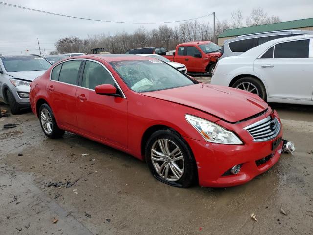 JN1CV6ARXDM352891 - 2013 INFINITI G37 RED photo 4