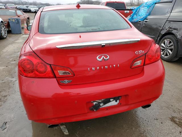 JN1CV6ARXDM352891 - 2013 INFINITI G37 RED photo 6