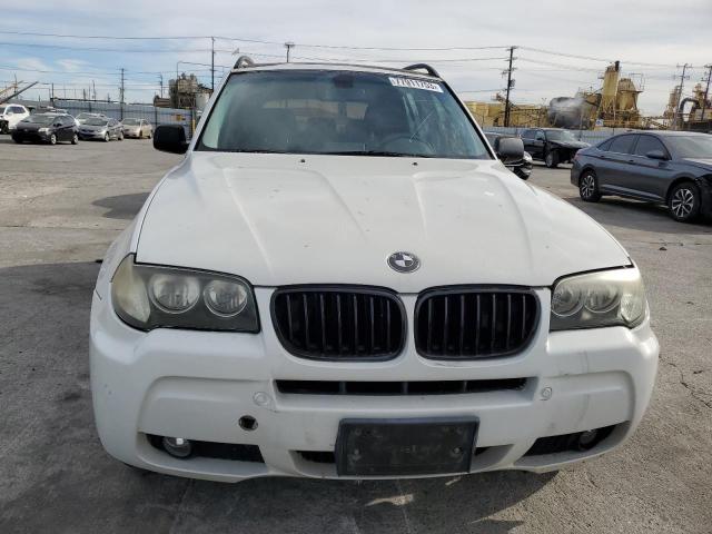 WBXPC93478WJ24285 - 2008 BMW X3 3.0SI WHITE photo 5