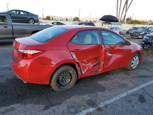 5YFBURHE5FP186649 - 2015 TOYOTA COROLLA L RED photo 3