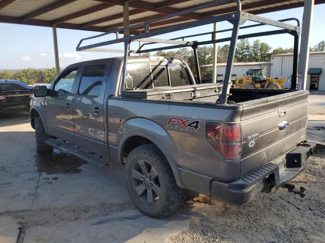 1FTFW1EF4DKG16323 - 2013 FORD F150 SUPERCREW GRAY photo 2