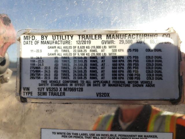 1UYVS253XM7069128 - 2021 UTILITY TRAILER WHITE photo 10