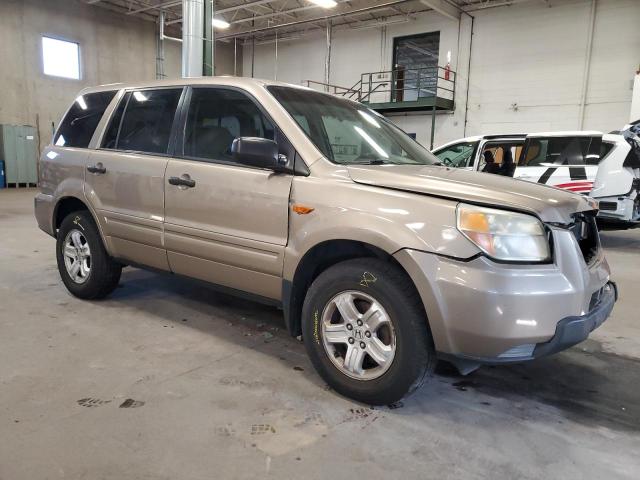 5FNYF28126B005933 - 2006 HONDA PILOT LX BEIGE photo 4