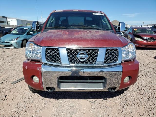 1N6AA07B35N509984 - 2005 NISSAN TITAN XE RED photo 5