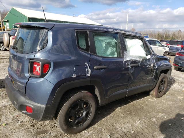 ZACNJBAB6LPM08853 - 2020 JEEP RENEGADE SPORT BLUE photo 3