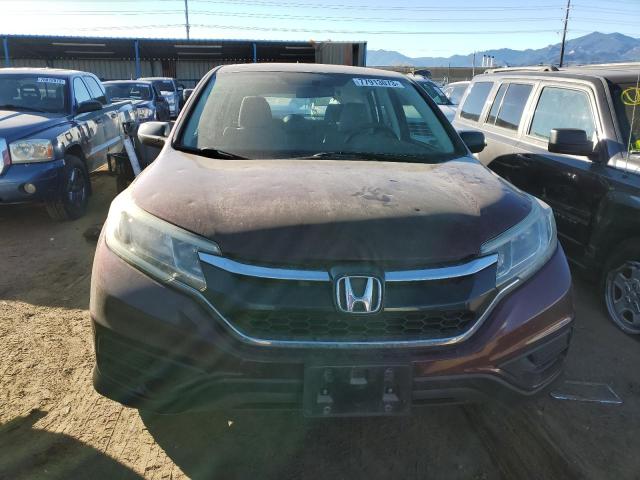 5J6RM4H34FL003826 - 2015 HONDA CR-V LX MAROON photo 5