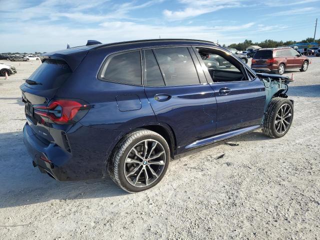 5UX53DP0XN9L35696 - 2022 BMW X3 XDRIVE30I BLUE photo 3