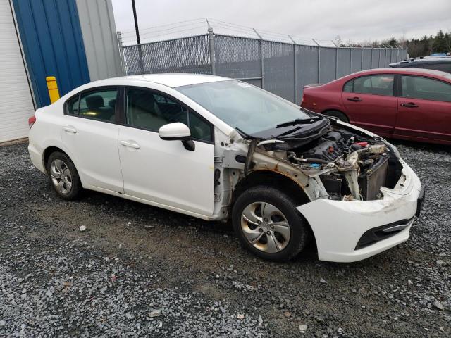 2HGFB2F43EH019415 - 2014 HONDA CIVIC LX WHITE photo 4