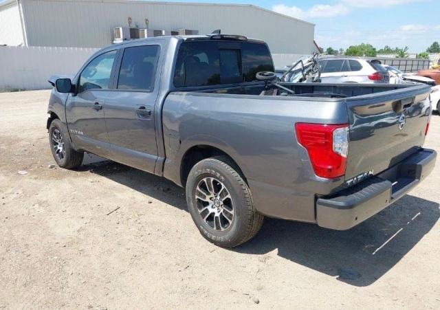 1N6AA1EE0NN104538 - 2022 NISSAN TITAN S GRAY photo 3