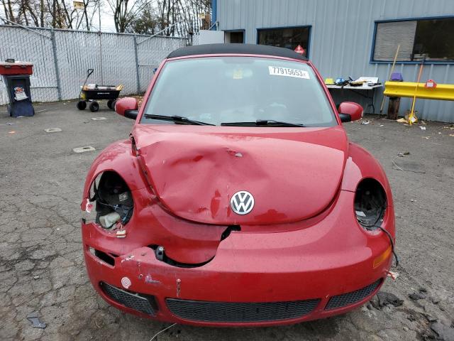 3VWRW3AL7AM009533 - 2010 VOLKSWAGEN NEW BEETLE RED photo 5