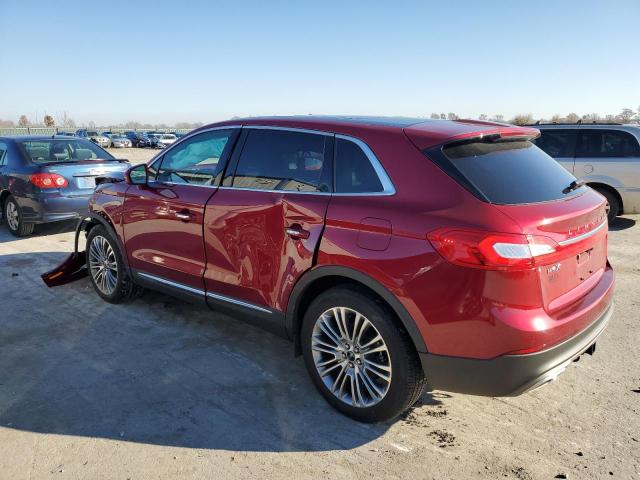 2LMPJ6LR4HBL38262 - 2017 LINCOLN MKX RESERVE MAROON photo 2