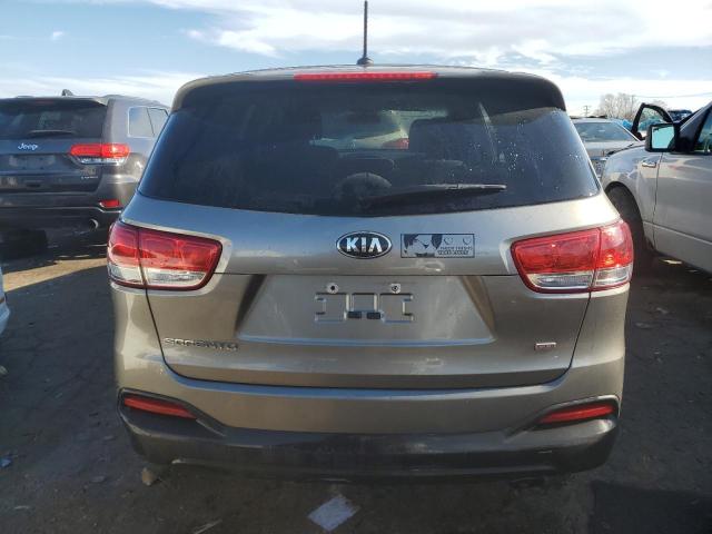 5XYPG4A36HG216967 - 2017 KIA SORENTO LX SILVER photo 6