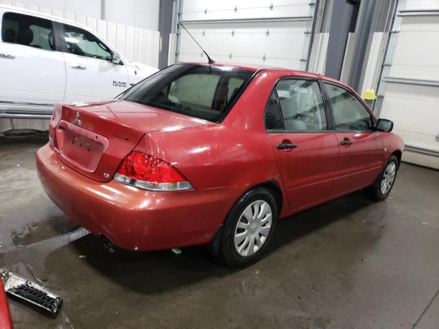 JA3AJ26E76U018527 - 2006 MITSUBISHI LANCER ES RED photo 3