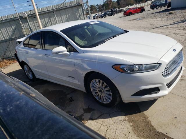 3FA6P0LU8FR185529 - 2015 FORD FUSION SE HYBRID WHITE photo 4